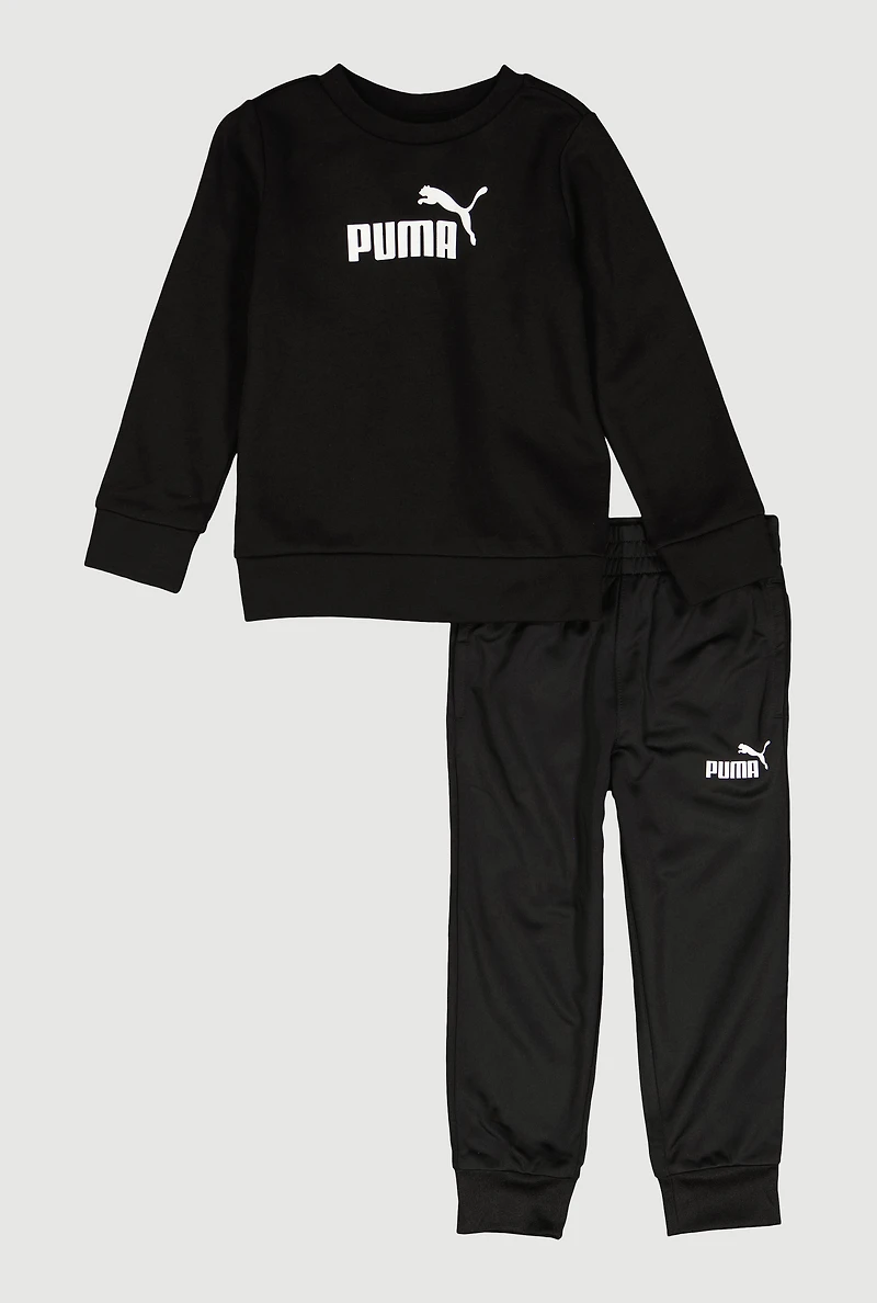 Little Boys Puma Graphic Sweatshirt and Joggers