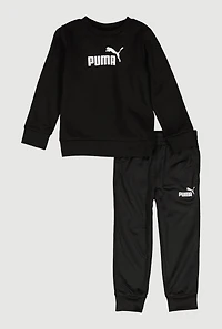 Little Boys Puma Graphic Sweatshirt and Joggers