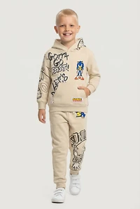 Little Boys Gotta Go Fast Sonic Graphic Hoodie and Joggers