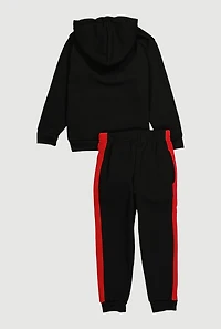 Little Boys Legend 23 Hoodie and Joggers, Black, Size 7