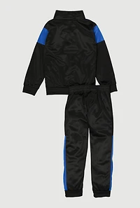 Little Boys Color Block Legend Graphic Jacket and Joggers