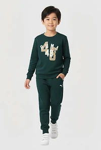 Little Boys Puma 48 Graphic Sweatshirt and Sweatpants