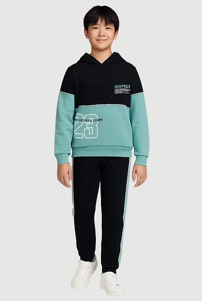 Boys Respect Basketball Legend 23 Hoodie and Joggers, Multi, Size 16-18