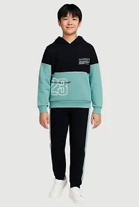 Boys Respect Basketball Legend 23 Hoodie and Joggers, Multi, Size 16-18