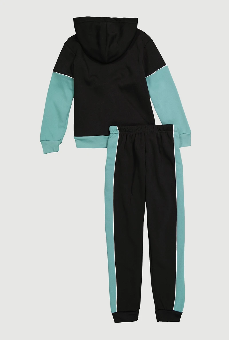 Boys Respect Basketball Legend 23 Hoodie and Joggers, Multi, Size 16-18