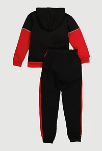 Boys Respect Basketball Legend 23 Hoodie and Joggers, Red, Size 12-14