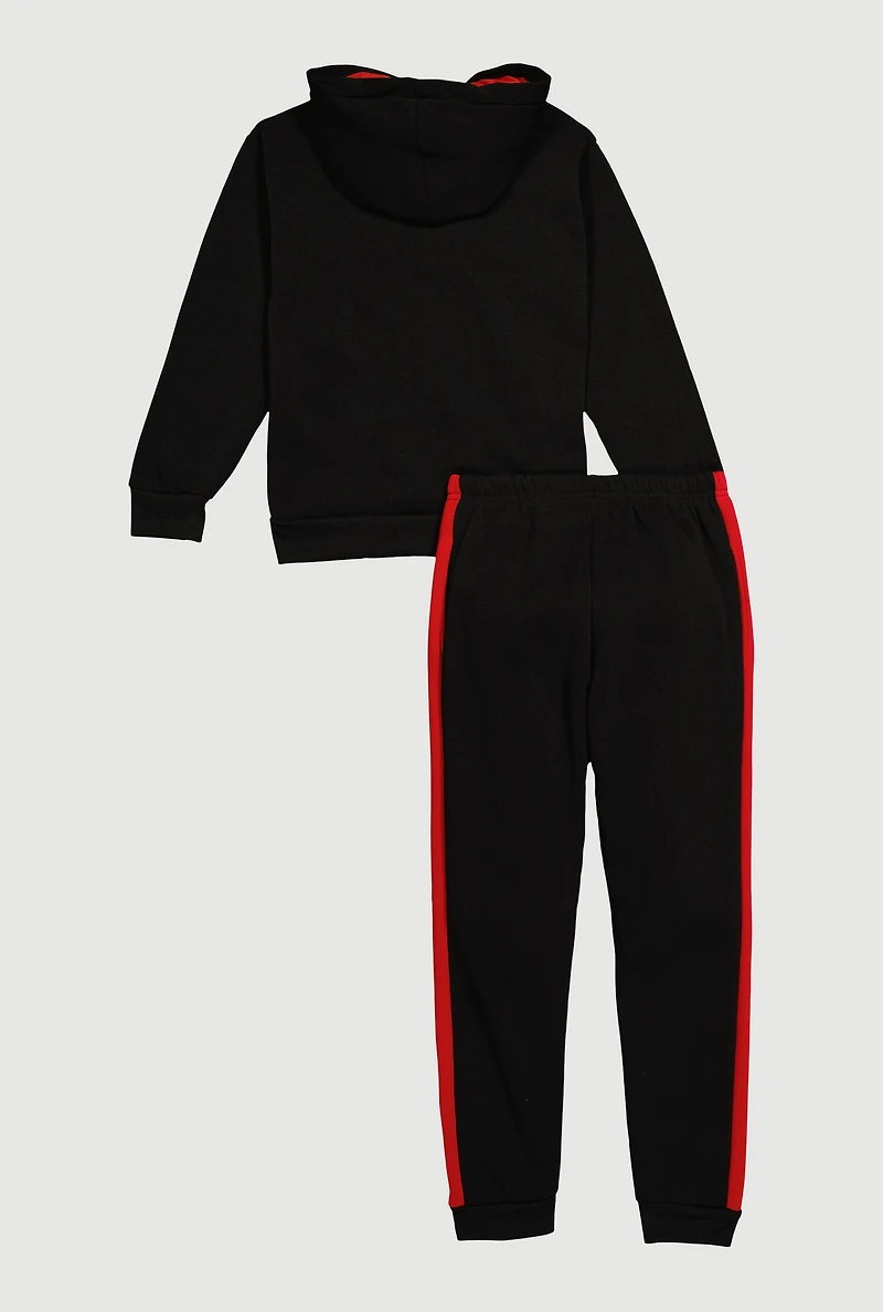 Boys Legend 23 Hoodie and Joggers, Black, Size 16-18