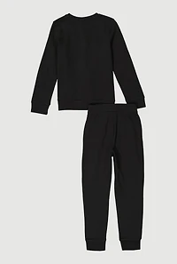 Boys Circle Puma Logo Graphic Sweatshirt and Joggers