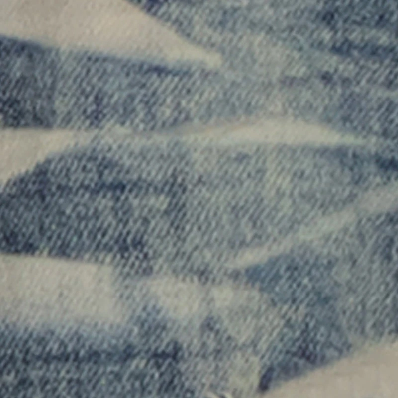 Little Boys Acid Wash Whiskered Patch and Repair Jeans