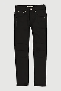 Boys Zip Detail Moto Jeans