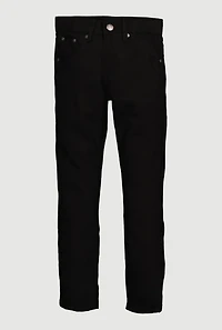 Boys Embroidered Pocket Detail Skinny Jeans, Black, Size 12