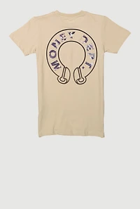 Boys Money Dept Crew Neck Short Sleeve Tee, Beige, Size 10-12