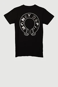 Boys Money Dept Graphic Tee, Black, Size 10-12