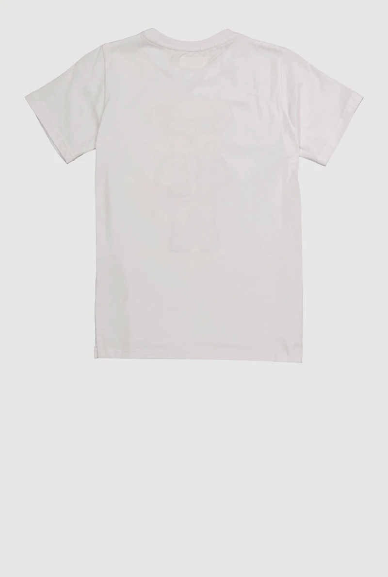 Boys Money Teddy Embroidered Graphic Tee, Multi,