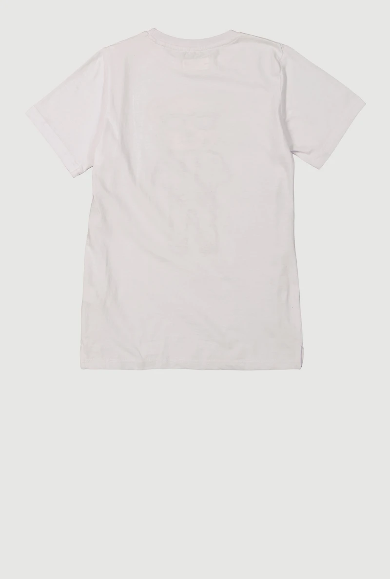 Boys Chenille Money Bear Patch Graphic Tee