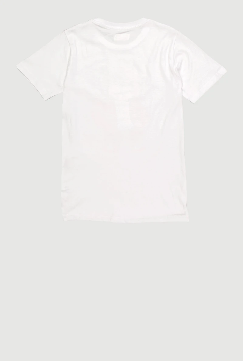 Boys Rhinestone Bear Graphic Short Sleeve Tee