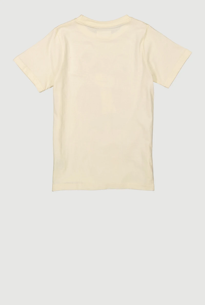 Boys Rhinestone Teddy Bear Graphic Tee, Beige, Size 18-20