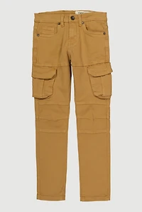 Boys Cargo Pocket Moto Jeans