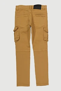 Boys Cargo Pocket Moto Jeans