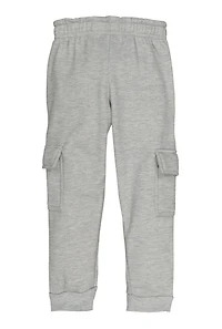 Little Boys Fleece Lined Cargo Joggers