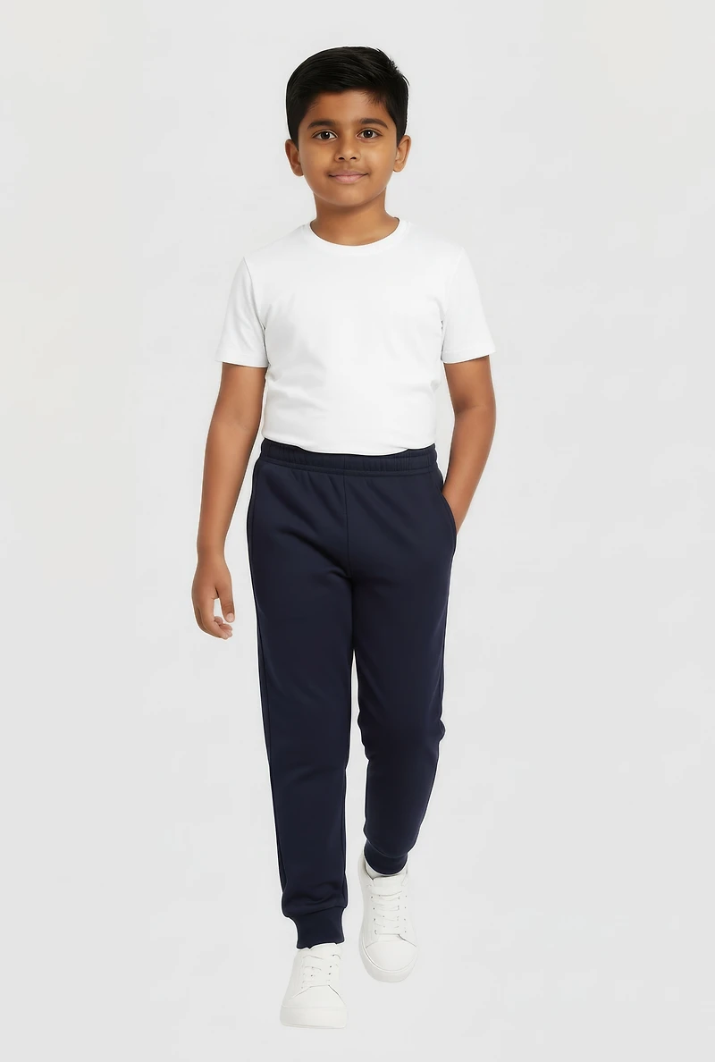 Little Boys Solid Pull On Joggers