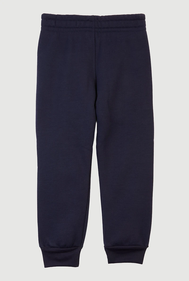 Little Boys Solid Pull On Joggers