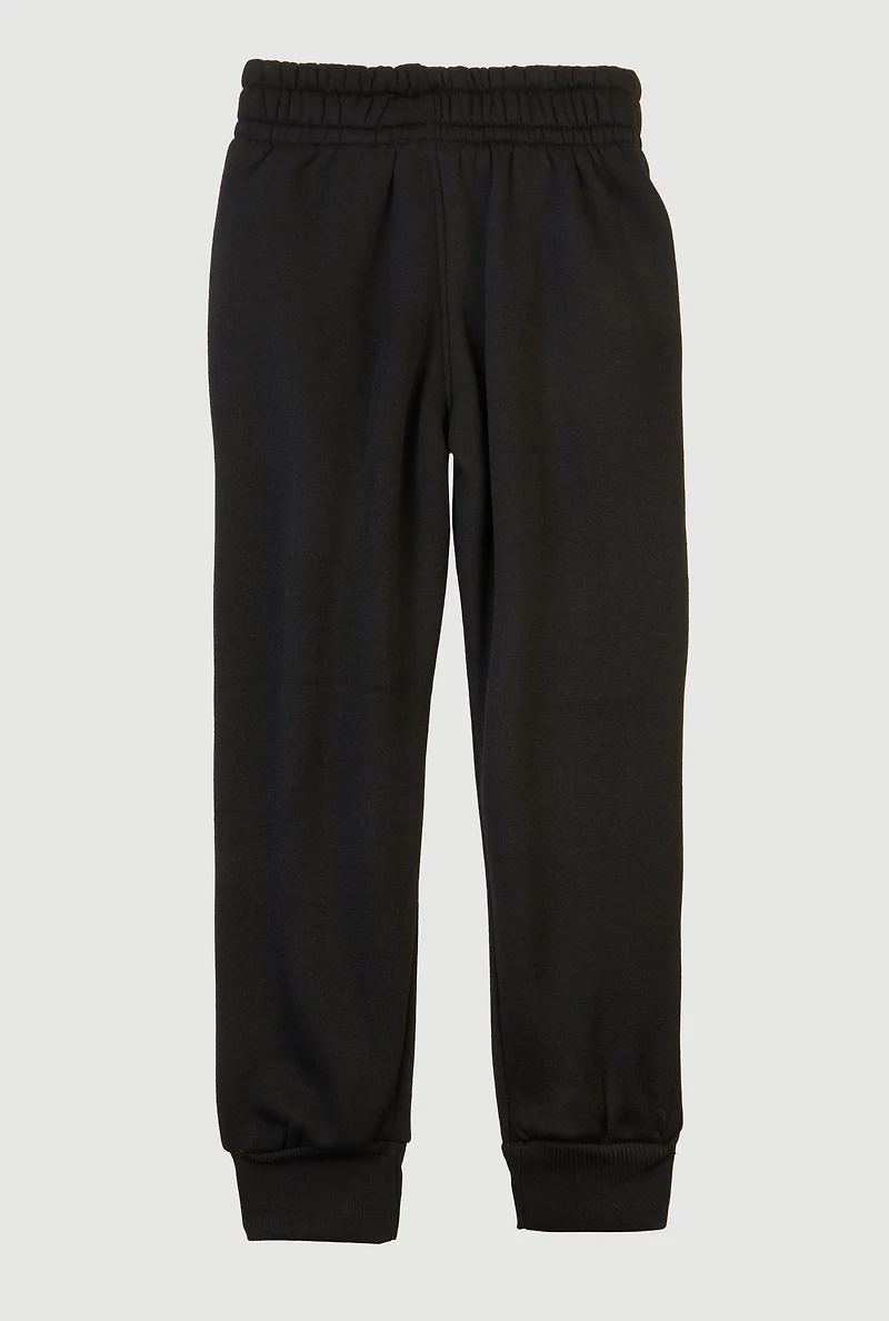 Little Boys Elastic Waist Pull On Joggers