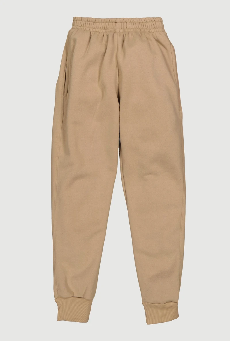 Boys Elastic Waist Pull On Joggers