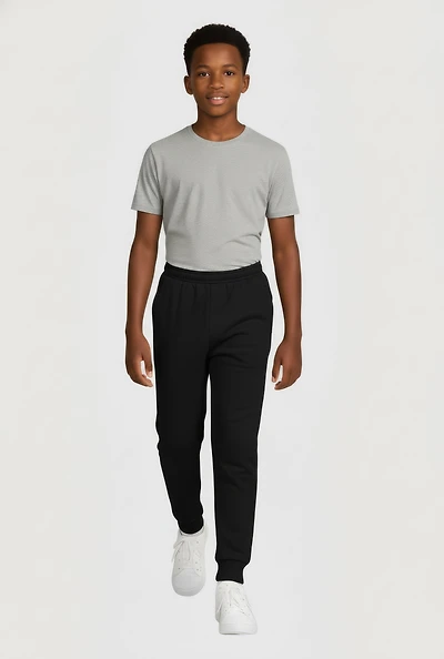 Boys Mid Rise Pull On Joggers