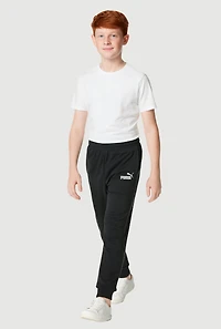 Boys Puma Graphic Elastic Waist Pull On Joggers
