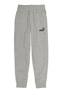 Boys Puma Marled Graphic Joggers, Grey,