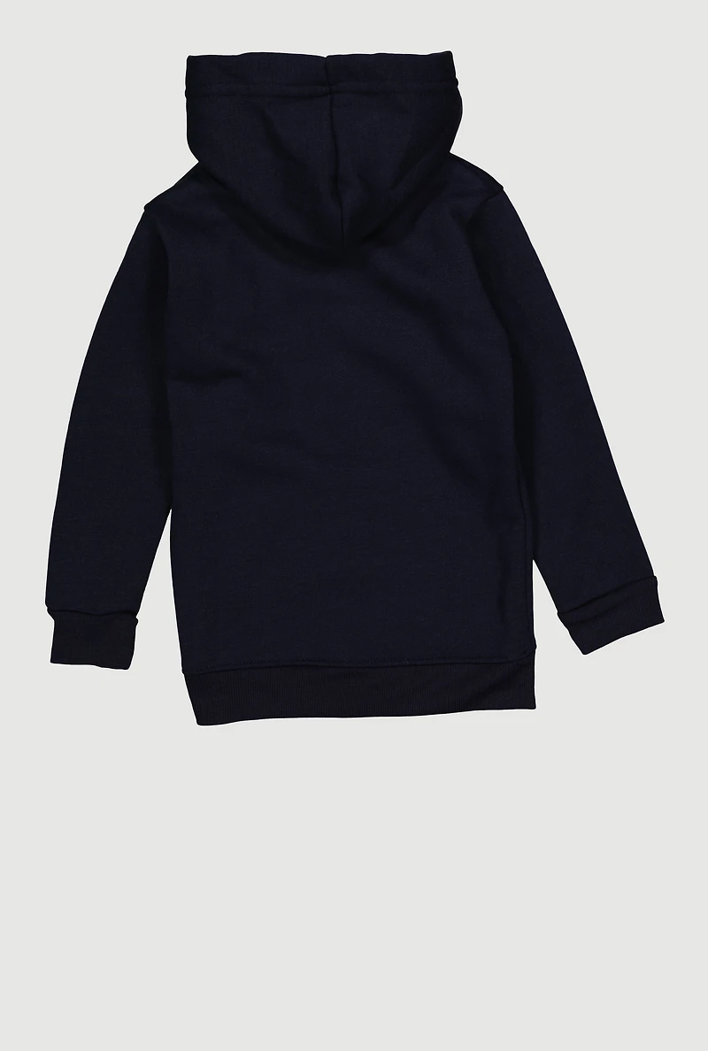 Little Boys Fleece Lined Zip Front Hoodie
