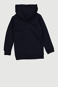 Little Boys Fleece Lined Zip Front Hoodie