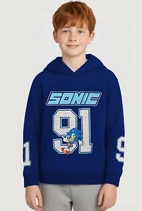 Boys Sonic 91 Graphic Hooded Sweatshirt