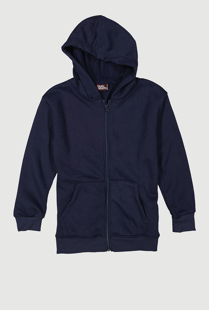 Boys Hooded Zip Front Sweatshirt