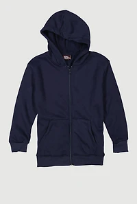 Boys Hooded Zip Front Sweatshirt