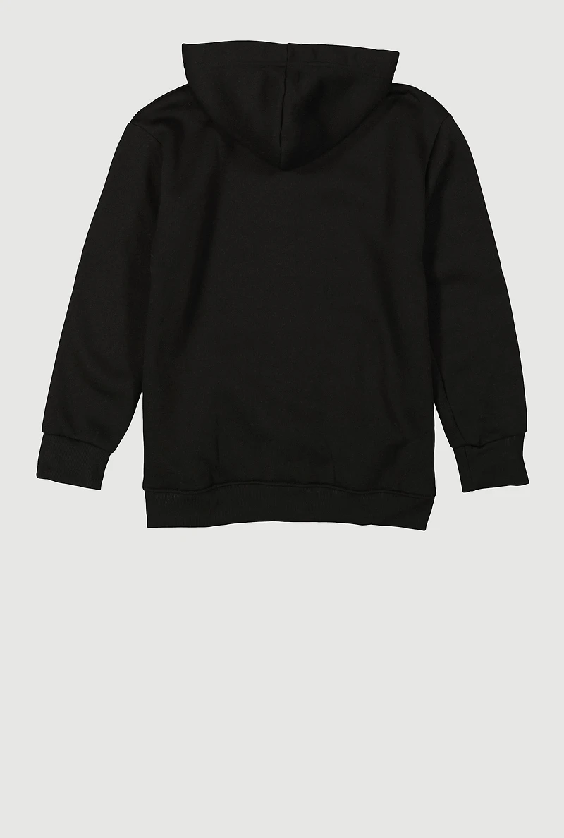 Boys Zip Front Hooded Sweatshirt