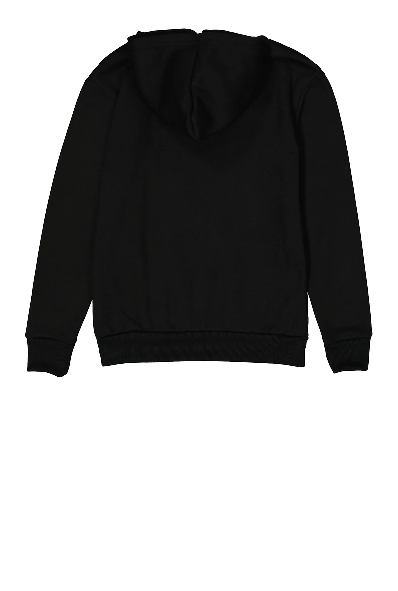 Boys Hungry Dogs Never Loyal Pullover Hoodie, Black,
