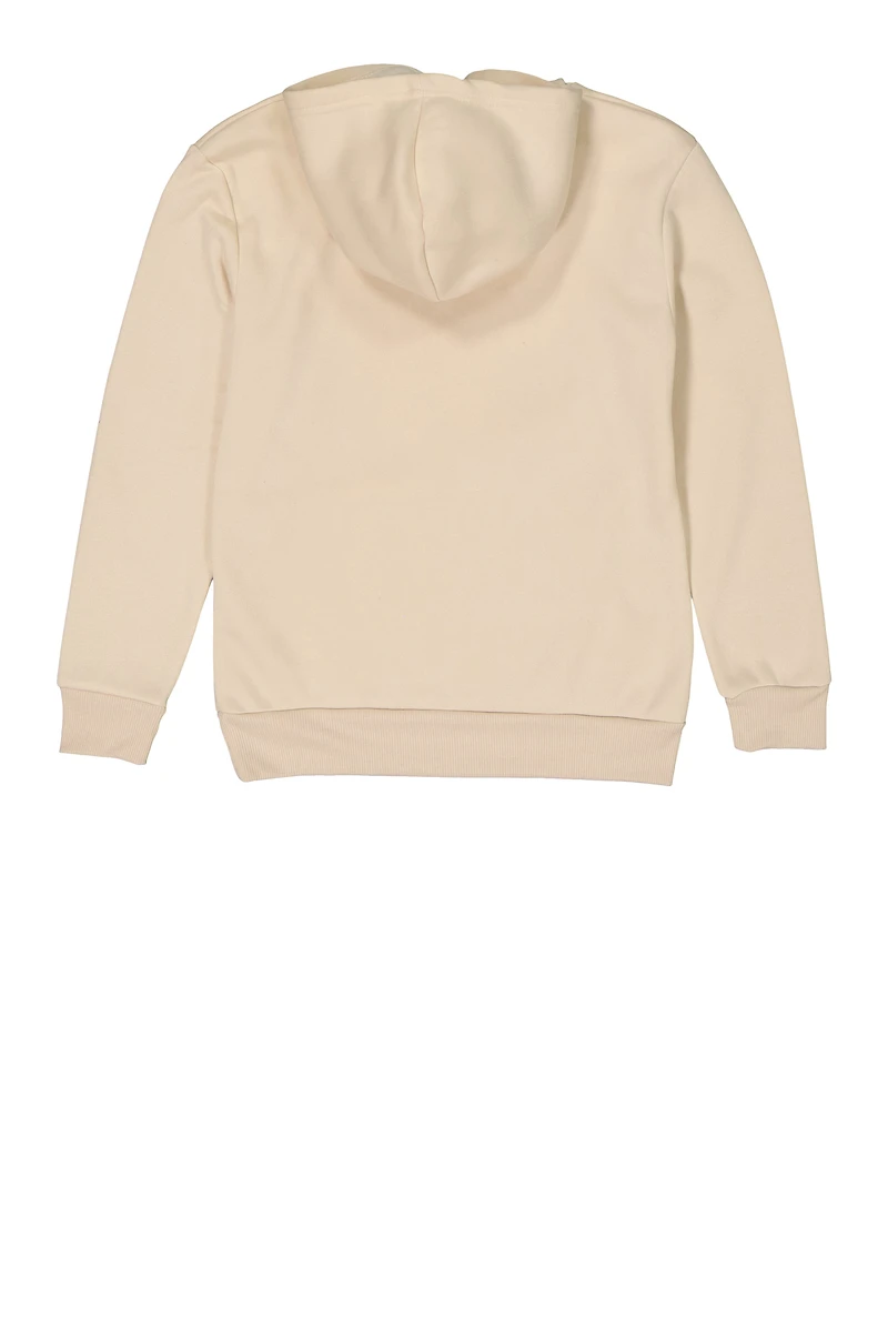 Boys Money Maker Pullover Hoodie, Beige, Size 8
