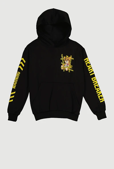 Boys Heart Breaker Bear Graphic Sweatshirt