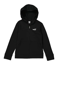 Boys Puma Sportswear Zip Up Hoodie, Black, Size XL