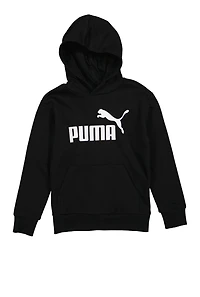 Boys Puma Hoodie, Black, Size S