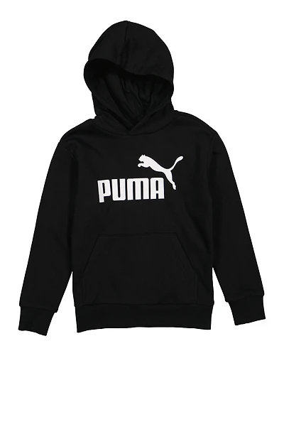 Boys Puma Hoodie, Black, Size L