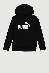 Boys Puma Fleece Pullover Hoodie with Kangaroo Pocket
