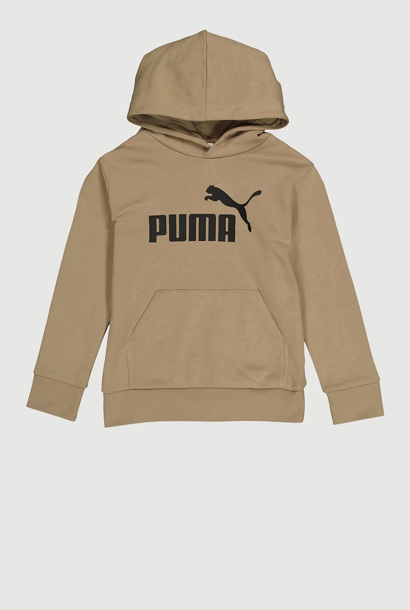Boys Puma Pullover Hoodie with Kangaroo Pocket