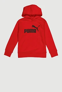 Boys Puma Pullover Fleece Hoodie with Kangaroo Pocket