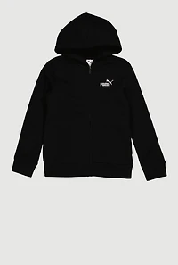 Boys Puma Zip Front Fleece Hoodie
