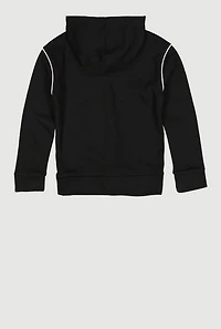 Boys Hooded 48 Puma Graphic Kangaroo Pocket Sweatshirt