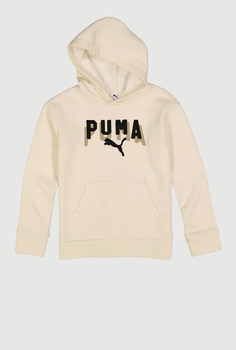 Boys Long Sleeve Hooded Puma Graphic Sweatshirt
