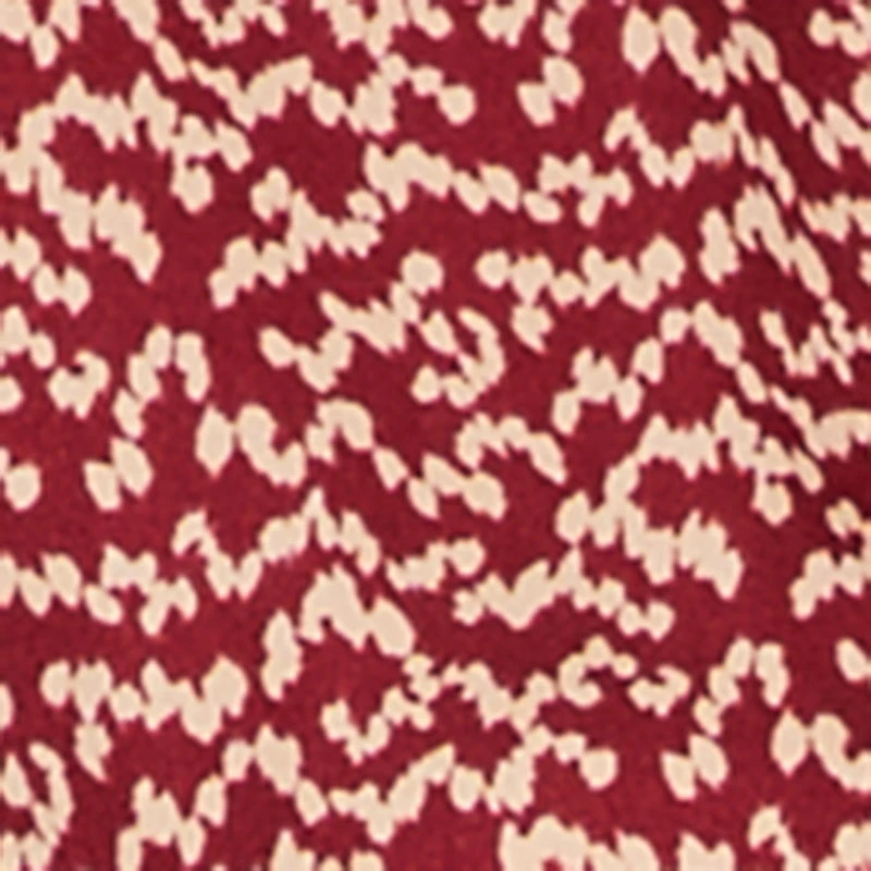 Plus Patterned Cinched Waist Button Front Shirt